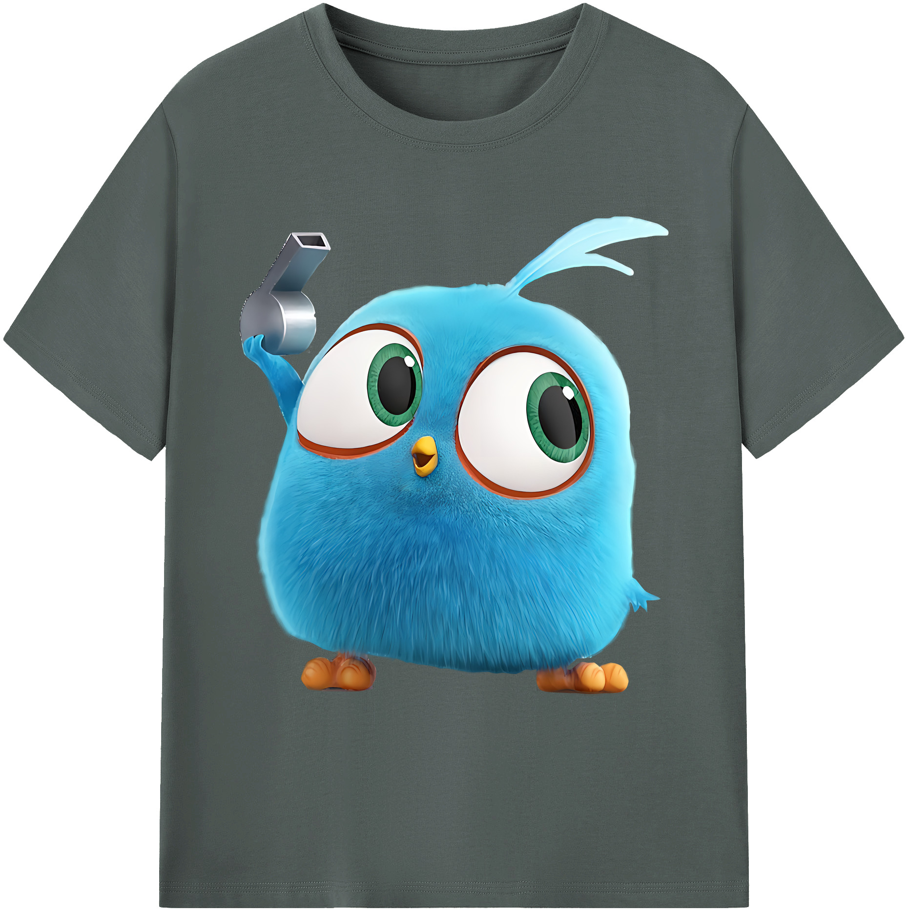 （画像用） Angry Birds アングリーバード 綿100％ メンズ半袖Tシャツ｜肌触りやわらか＆通気性